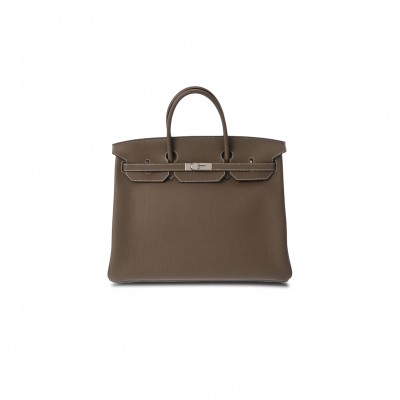 HERMES MASTER BIRKIN 35 EPSOM LEATHER ELEPHANT GREY SILVER BUCKLE BAG 543471 (35*28*18cm)